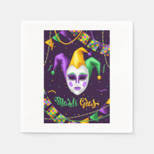 Mardi Gras Carnival Napkins