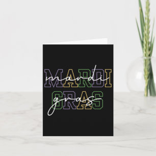 Mardi Gras Carnival New Orleans For Women  Card