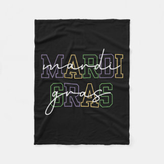 Mardi Gras Carnival New Orleans For Women Fleece Blanket