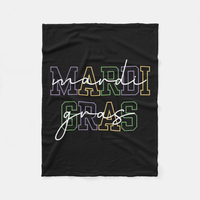 Mardi Gras Carnival New Orleans For Women  Fleece Blanket (Front)