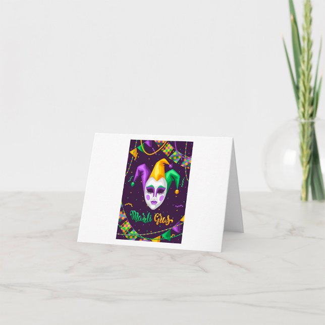 Mardi Gras Carnival Note Card (Creator Uploaded)