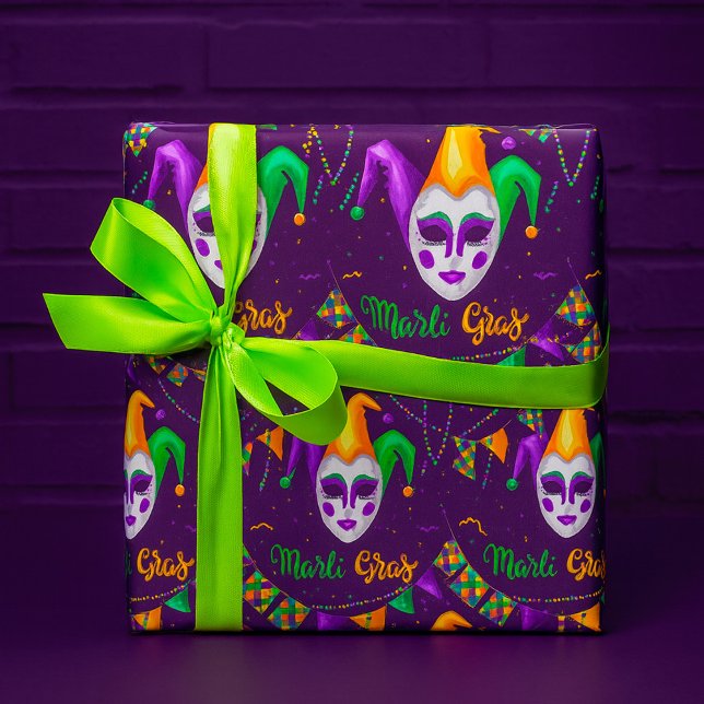 Mardi Gras Carnival Wrapping Paper (Creator Uploaded)