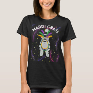 Mardi Gras Cat Mardi Gras Pun Meme Mardi Gras Bead T-Shirt