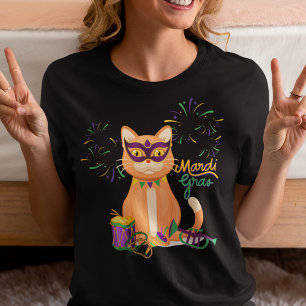 Mardi Gras Cat T-Shirt