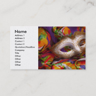 Mardi Gras - Celebrating Mardi Gras Business Card