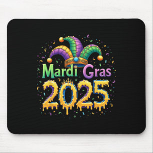 Mardi Gras Celebration 2025 Mask Feathers Mardi Gr Mouse Pad