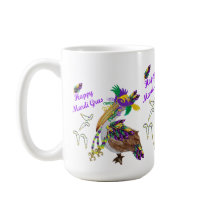 Mardi Gras ceremic party coffee mug