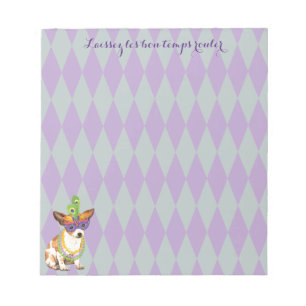 Mardi Gras Chihuahua Notepad