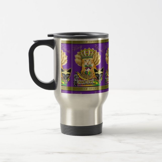 Mardi Gras Claude Stainless Steel Mug (Left)