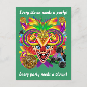 Mardi Gras Clown View Notes please