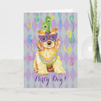 Mardi Gras Cocker Spaniel
