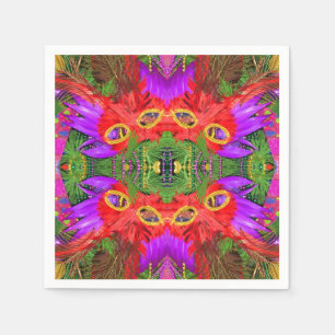 mardi gras cocktail napkins