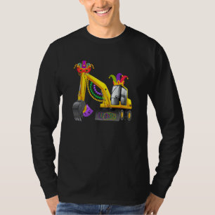 Mardi Gras Construction Celebrations Fat Tuesday P T-Shirt