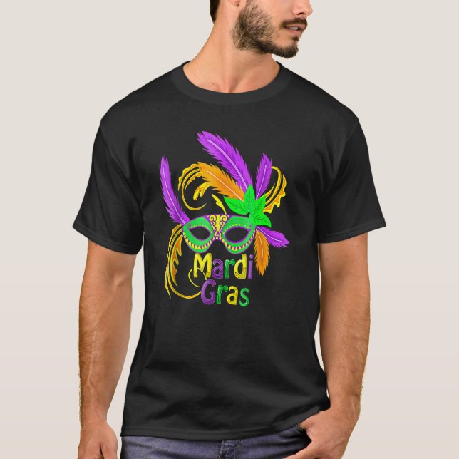 Mardi Gras Cool Pancake Tuesday Holiday Funny Gift T-Shirt (Front)