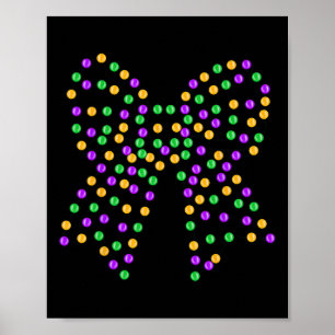 Mardi Gras Coquette Bow New Orleans Coquette Bow M Poster