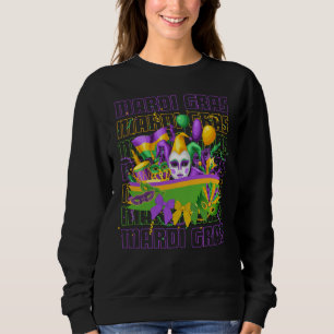 MARDI GRAS Coquette Masqerade Sweatshirt