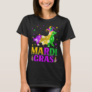 Mardi Gras Corgi Dog Lover Carnival Jester T-Shirt