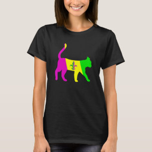 Mardi Gras Costume Cat Kitten Funny Party Festival T-Shirt