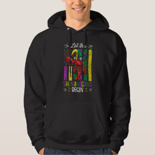 Mardi Gras Costume Dab Crawfish Shenanigans Kids T Hoodie