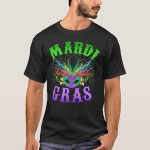 Mardi Gras Costume Long Sleeve w Awesome Mask and T-Shirt
