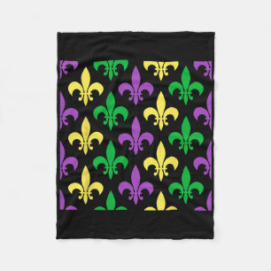 Mardi Gras Costume Party Fleece Blanket