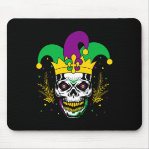 Mardi Gras Costume Sugar Skull Carnival Party Men Mouse Pad