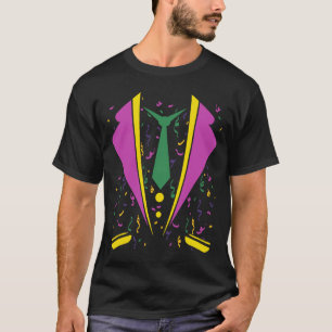 Mardi Gras Costume Tuxedo  Carnival Parade  Mardi  T-Shirt