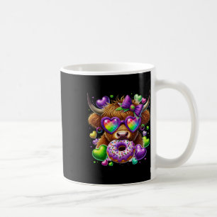Mardi Gras Cow Sticker Coffee Mug
