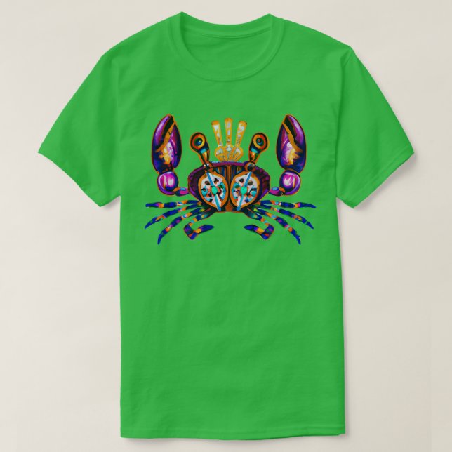 Mardi Gras Crab 2 TShirt (Design Front)