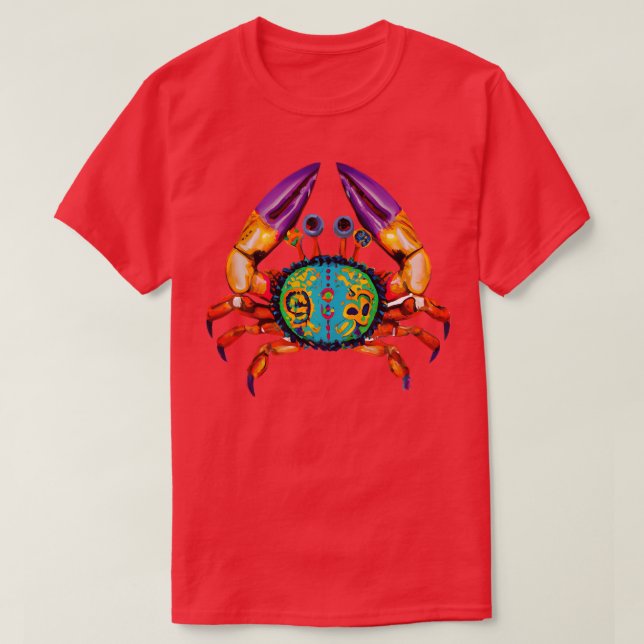 Mardi Gras Crab 3 TShirt (Design Front)