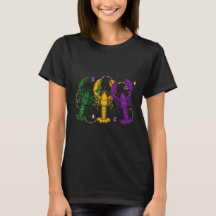 Mardi Gras Crawfish Funny Retro Parade Costume Adu T-Shirt