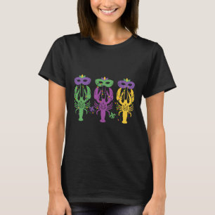 Mardi Gras Crawfish Happy Mardi Gras 2025 Matching T-Shirt
