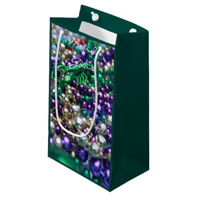 Mardi Gras Crawfish Party Favour Custom Gift Bags (Front Angled)