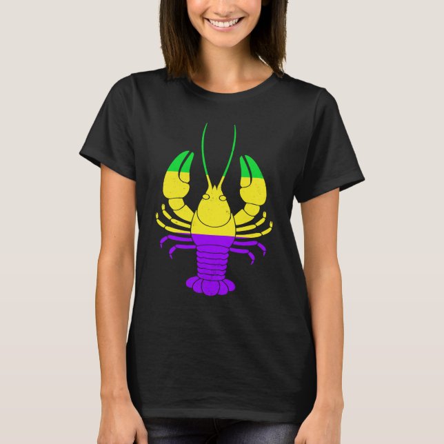 Mardi Gras Crawfish T-Shirt (Front)