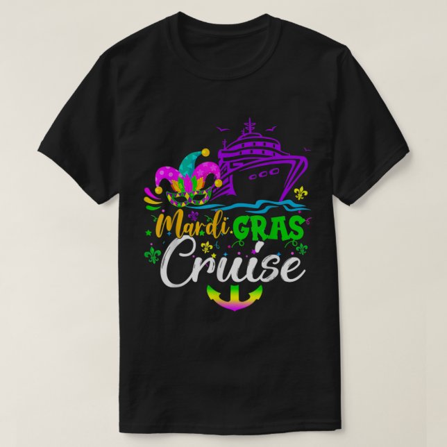 Mardi Gras Cruise 2023 Carnival Matching New Orlea T-Shirt (Design Front)