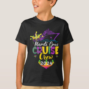 Mardi Gras Cruise 2024 Ship Family Matching Trip N T-Shirt