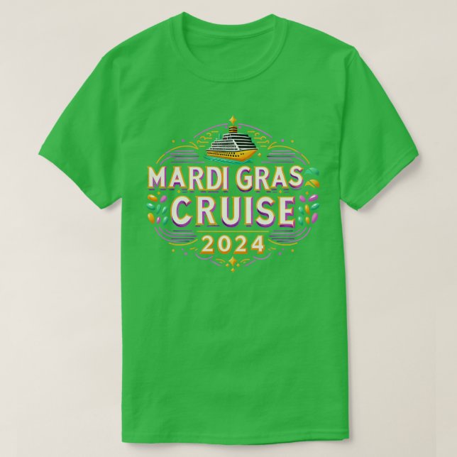 Mardi Gras Cruise 2024 TShirt - 1 (Design Front)