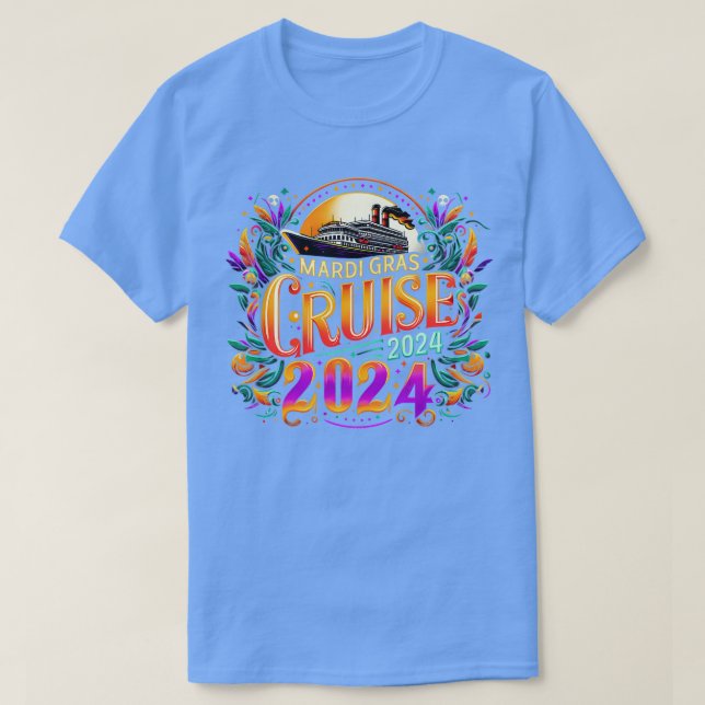 Mardi Gras Cruise 2024 TShirt - 2 (Design Front)