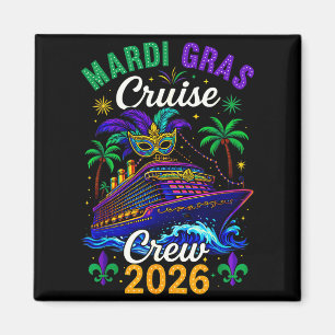 Mardi Gras Cruise 2026 Carnival New Orleans Men Wo Magnet