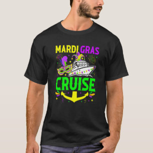 Mardi Gras Cruise Costume Cruising Mask Cruise Shi T-Shirt