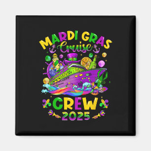 Mardi Gras Cruise Crew 2025 Family Matching Vacati Magnet