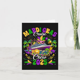 Mardi Gras Cruise Crew 2025 Trip New Orleans Famil Card