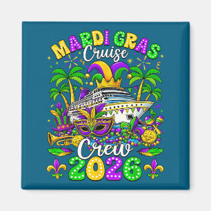 Mardi Gras Cruise Crew 2025 Trip New Orleans Famil Magnet