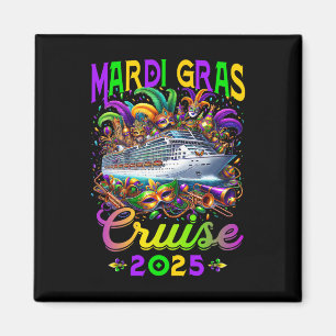Mardi Gras Cruise Crew 2025 Trip New Orleans Famil Magnet