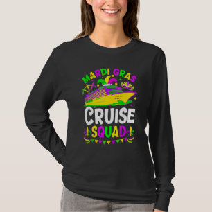 Mardi Gras Cruise Crew Cruising Mask Cruise Ship P T-Shirt