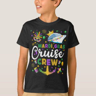 Mardi Gras Cruise Crew Matching Boy T-Shirt