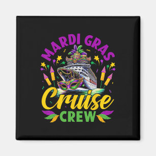 Mardi Gras Cruise Crew Trip New Orleans Family Mat Magnet