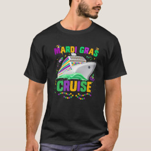 Mardi Gras Cruise Cruising Mask Cruise Ship Party T-Shirt