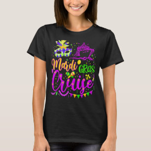Mardi Gras Cruise Cruising Mask Cruise Ship Party T-Shirt
