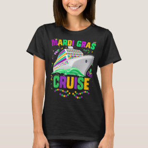Mardi Gras Cruise Cruising Mask Cruise Ship Party T-Shirt